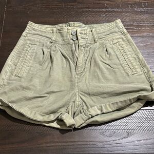 Baggy Mom short Olive Green Women's Casual Shorts